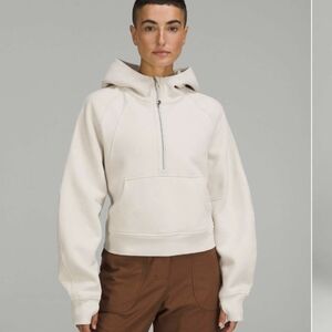 Lululemon Scuba Oversized Half-Zip Hoodie Natural Ivory